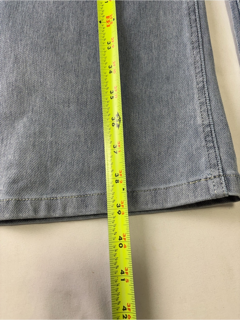 HALARA Light Blue Asymmetrical Wide Leg Jeans - Picture 4 of 11